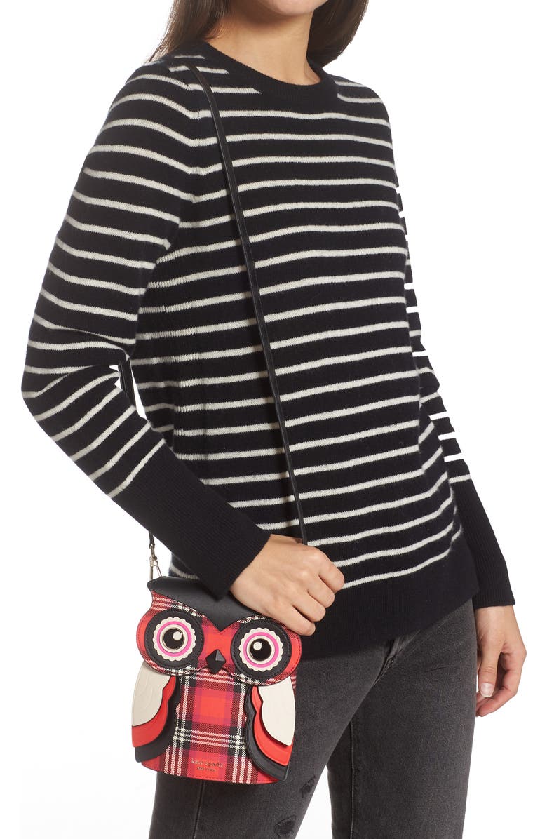 Kate Spade New York kate spade blinx foliage plaid handbag, Alternate, color,