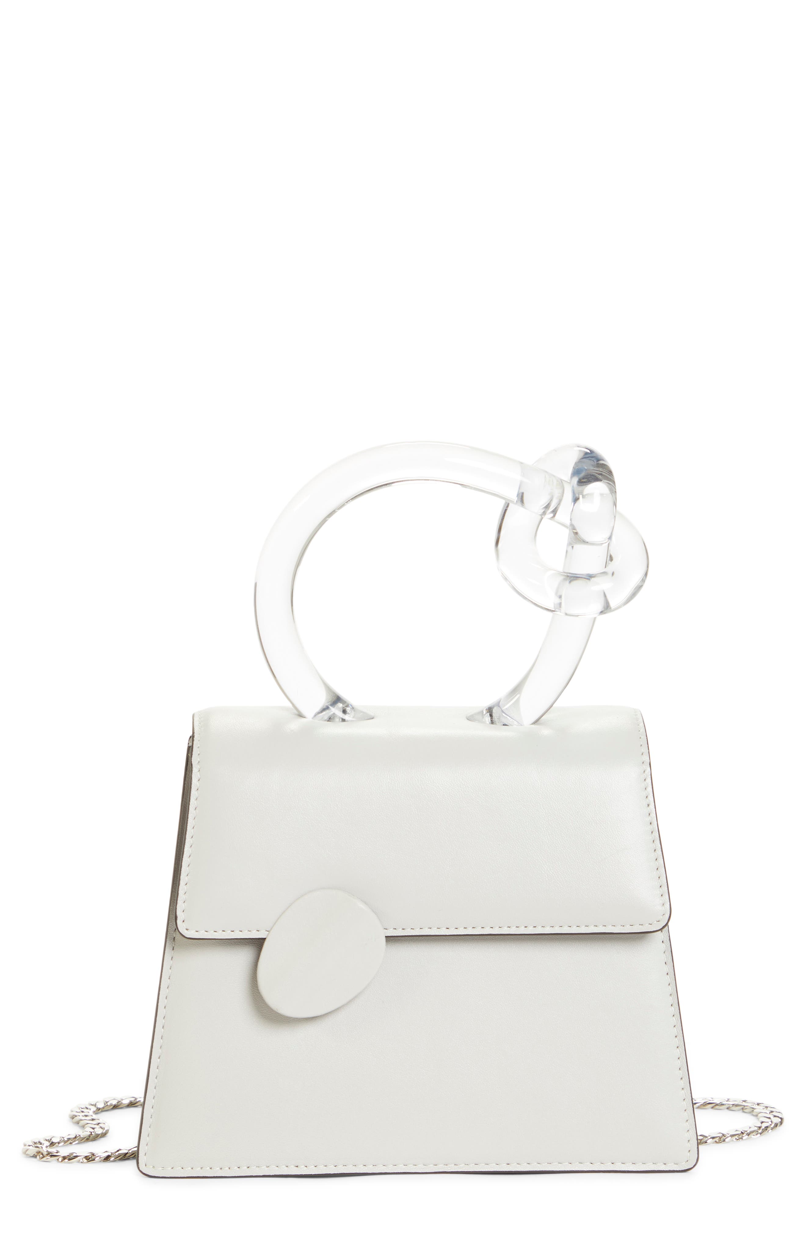 Benedetta Bruzziches BB Leather Top Handle Satchel, Main, color, 