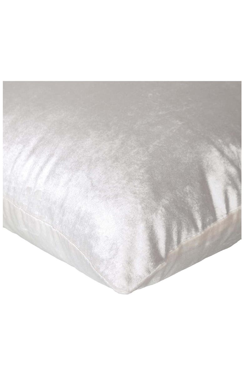 Akari Square Throw Pillow, Alternate, color, WHITE