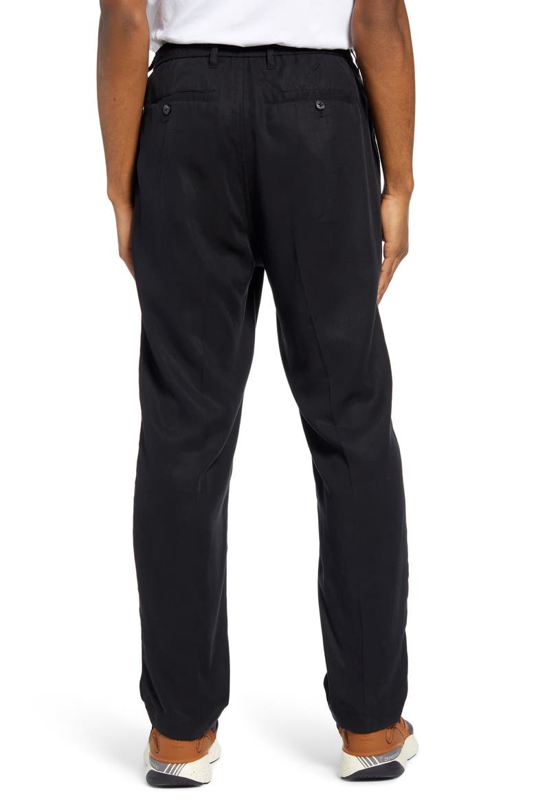 Dean Pleated Pants, Alternate, color, BLACK