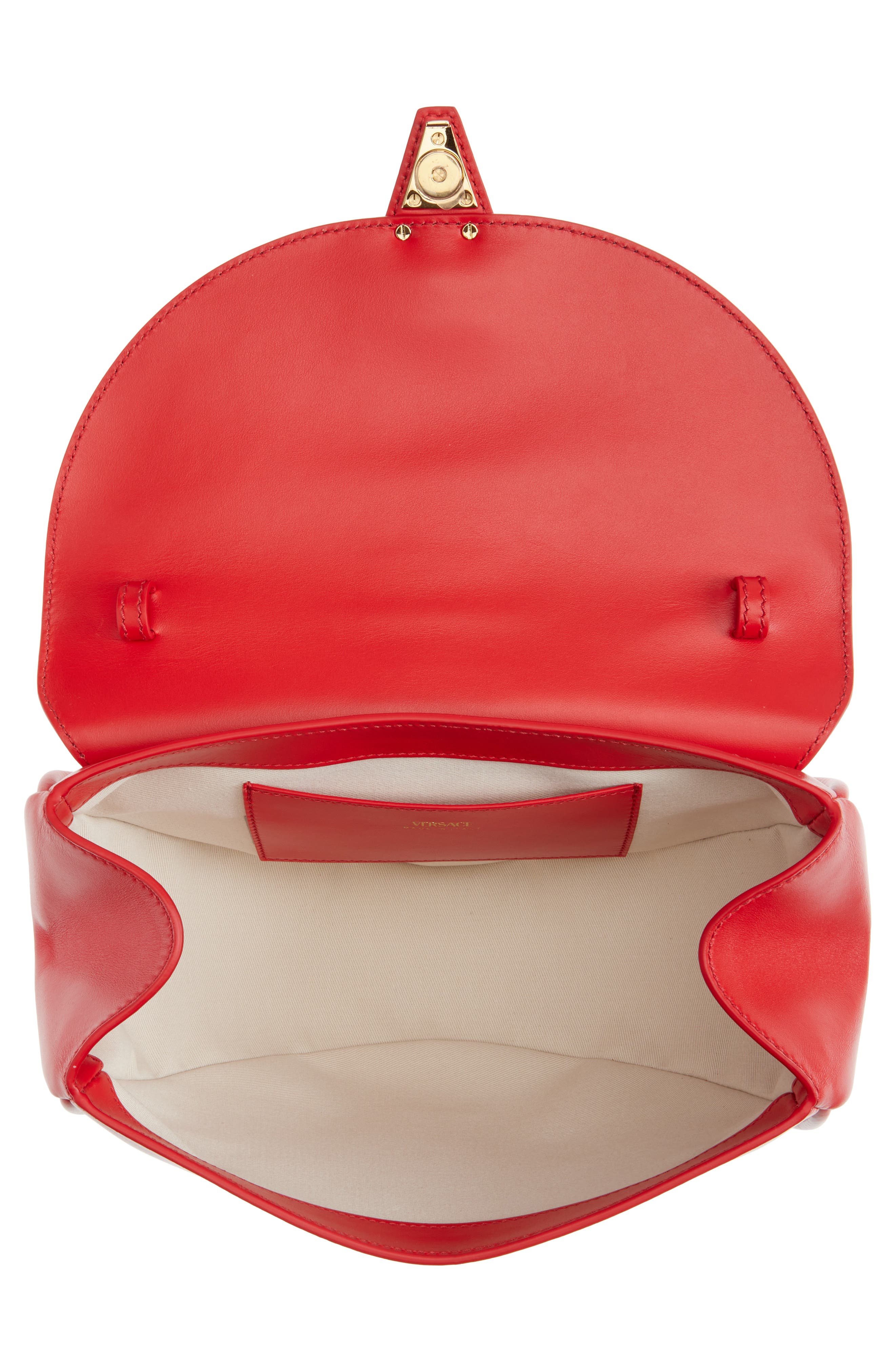 Medium Virtus Shoulder Bag, Alternate, color, RED VERSACE GOLD