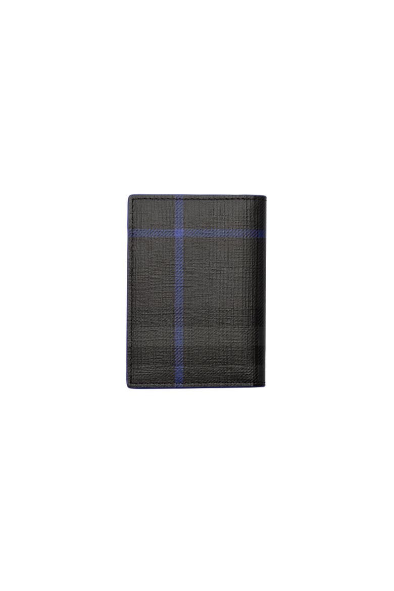 City Check Folding Card Case, Alternate, color, Iron grey/Knight Blue
