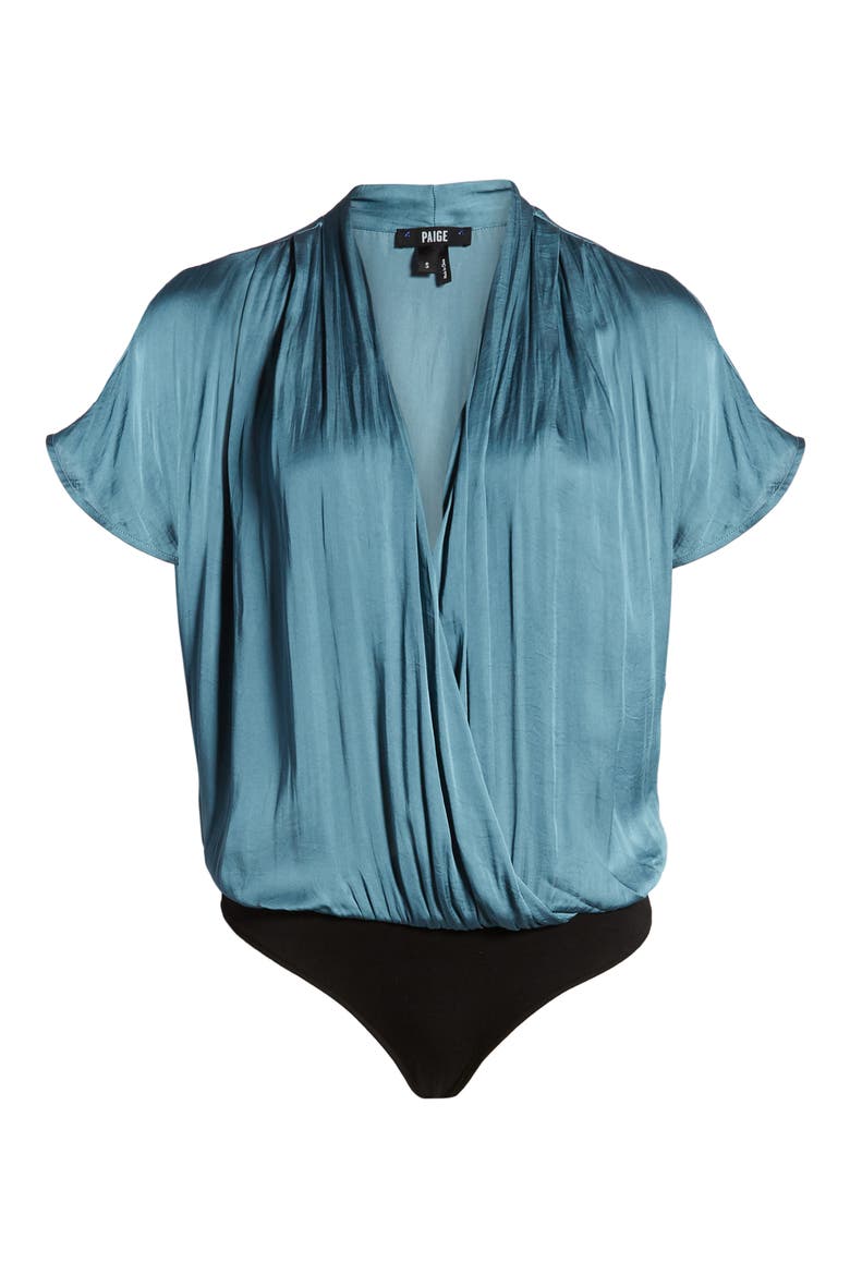 Dijon Surplice Bodysuit, Alternate, color, ATLANTIC