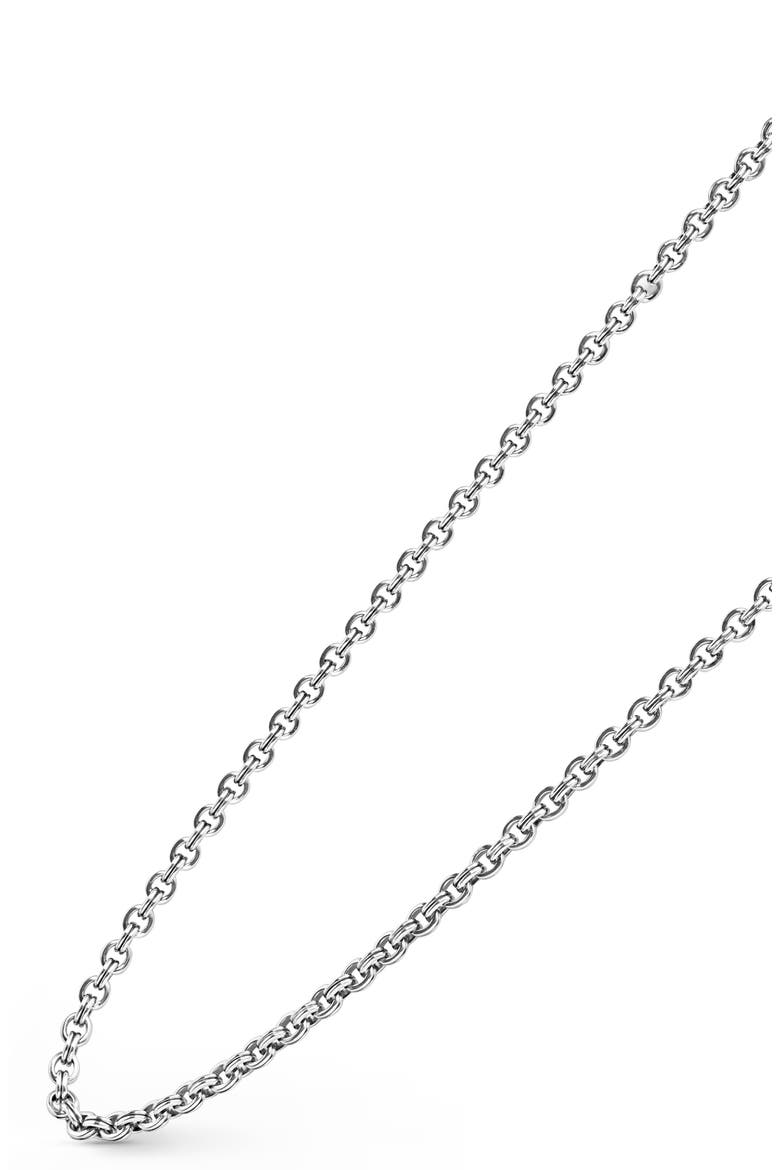 Anthem Double Link Chain Necklace, Alternate, color, SILVER