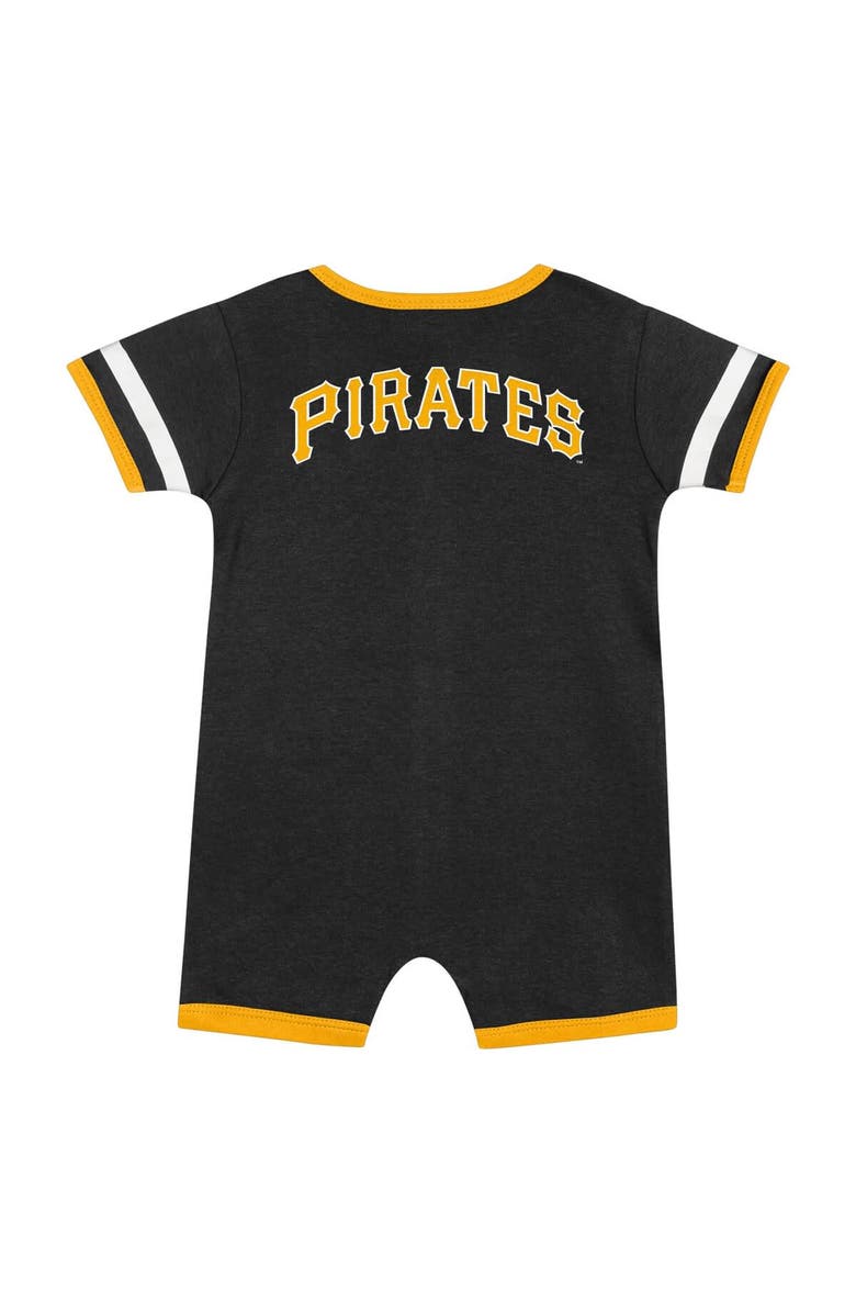 Outerstuff Infant Black Pittsburgh Pirates Double Hit Coverall 2-Piece Set, Alternate, color,