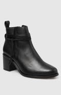 Manela Alek Block Heel Side Up Bootie
