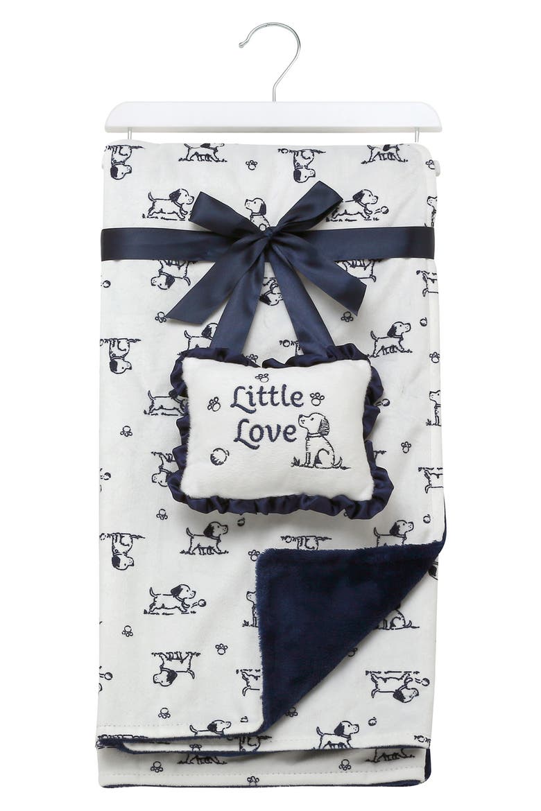 Little Love Blanket & Toy Set, Main, color, BLUE