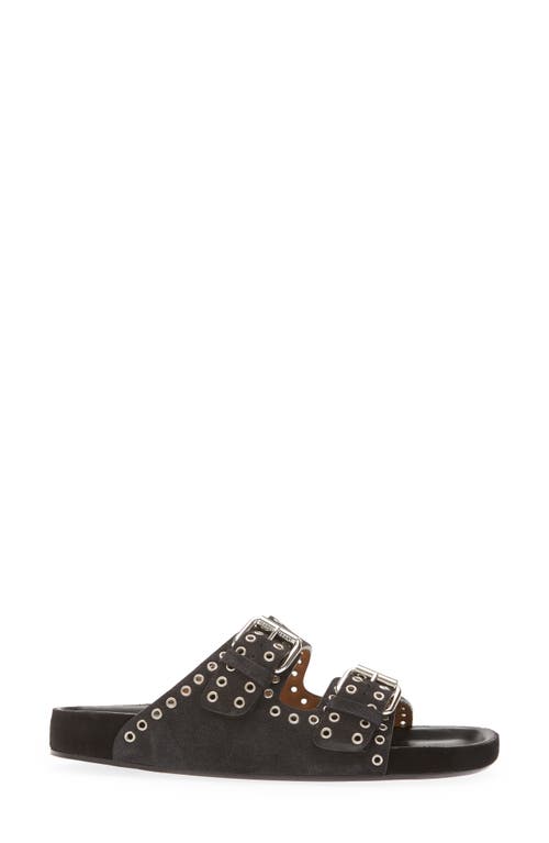 Isabel Marant Lennyo Studded Slide Sandal In Black