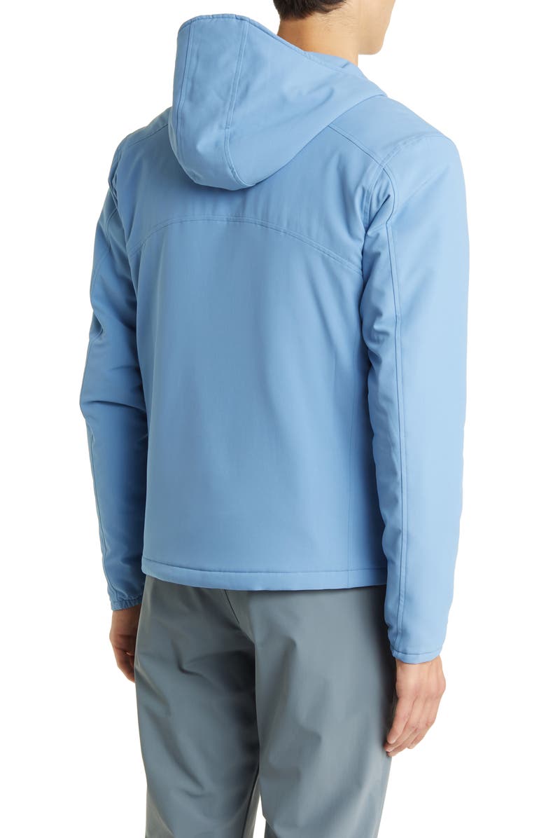 Peter Millar Approach Half Placket Hooded Pullover Jacket, Alternate, color, 