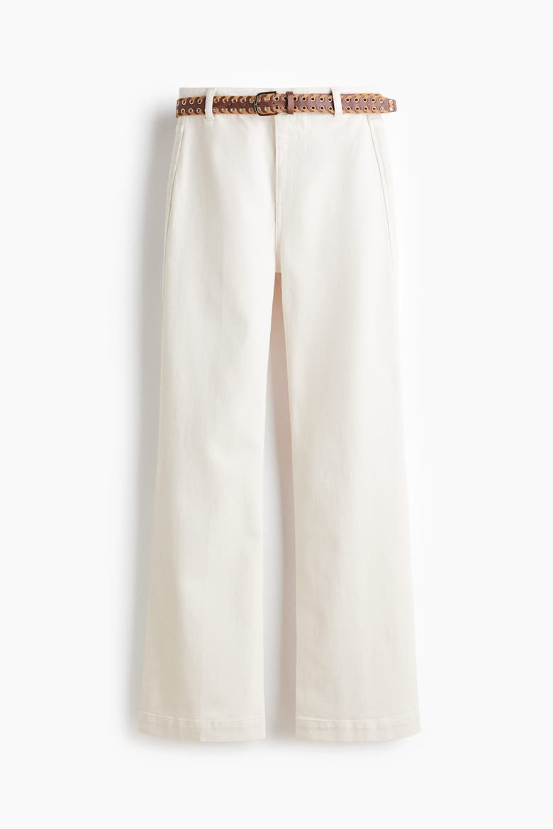 Flared High Jeans, Alternate, color, White
