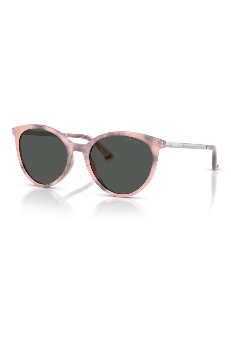 53mm Phantos Sunglasses, Alternate, color, ROSE HAVANA / DARK GREY