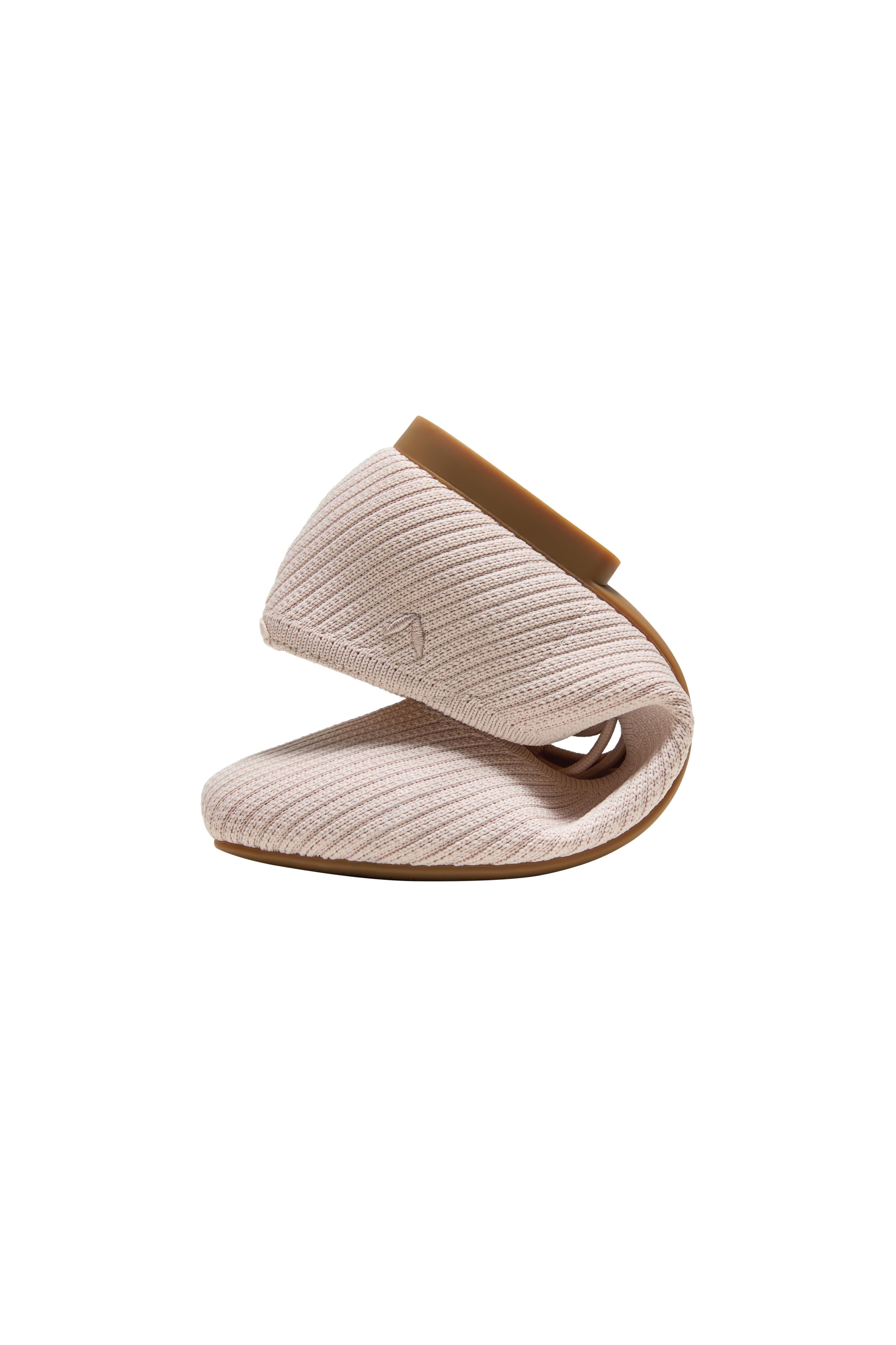 Miley Square-Toe Ballet Flats Lace-Up Mary Janes, Alternate, color, BALLET BLUSH FRENCH STRIPE