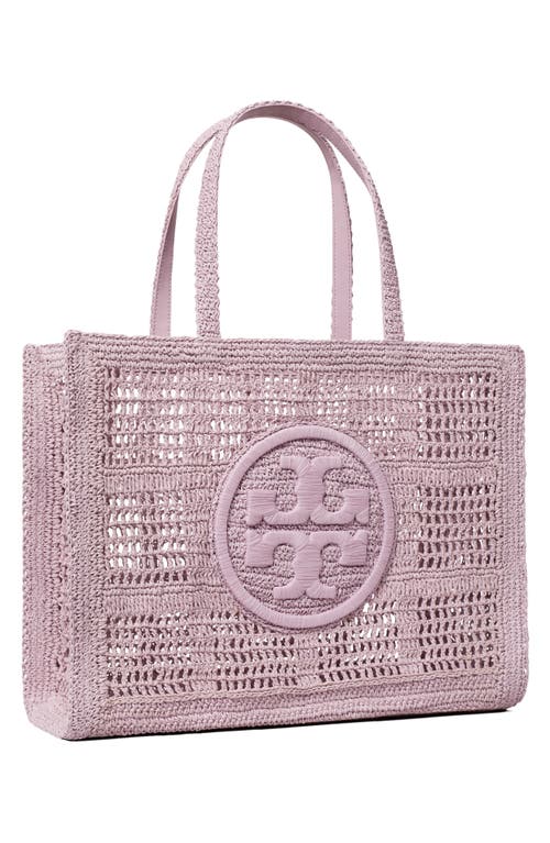 Tory Burch Ella Large Hand Crocheted Tote In Pale Purple
