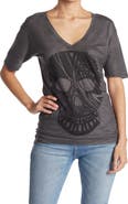 GO COUTURE Deep V-Neck Boyfriend Tee
