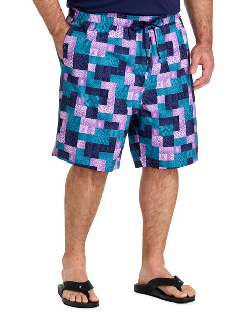 Big & Tall Olivier All Over Bunny Swim Trunks