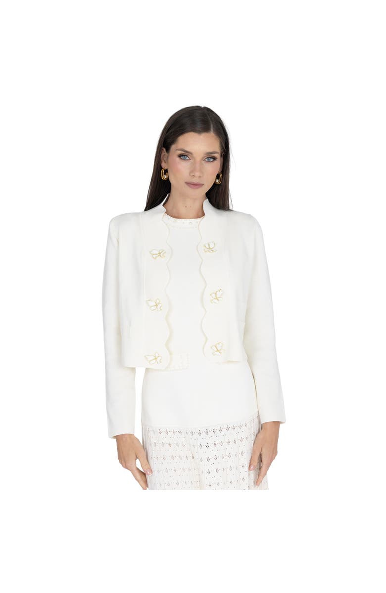 AKALIA Annie Long Sleeve Jacket, Main, color, White