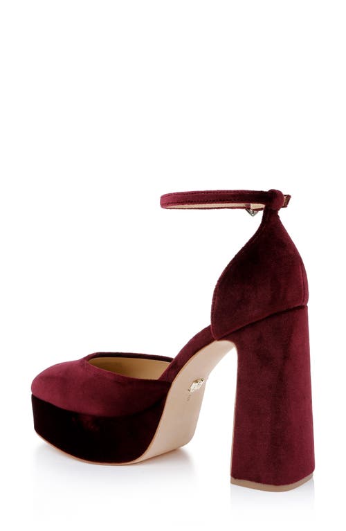 Badgley Mischka Collection Jayda Ankle Strap Platform Pump