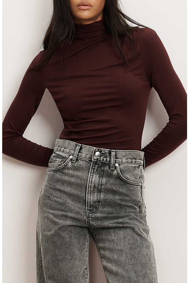 Mylie Turtleneck Top, Main, color, RAISIN