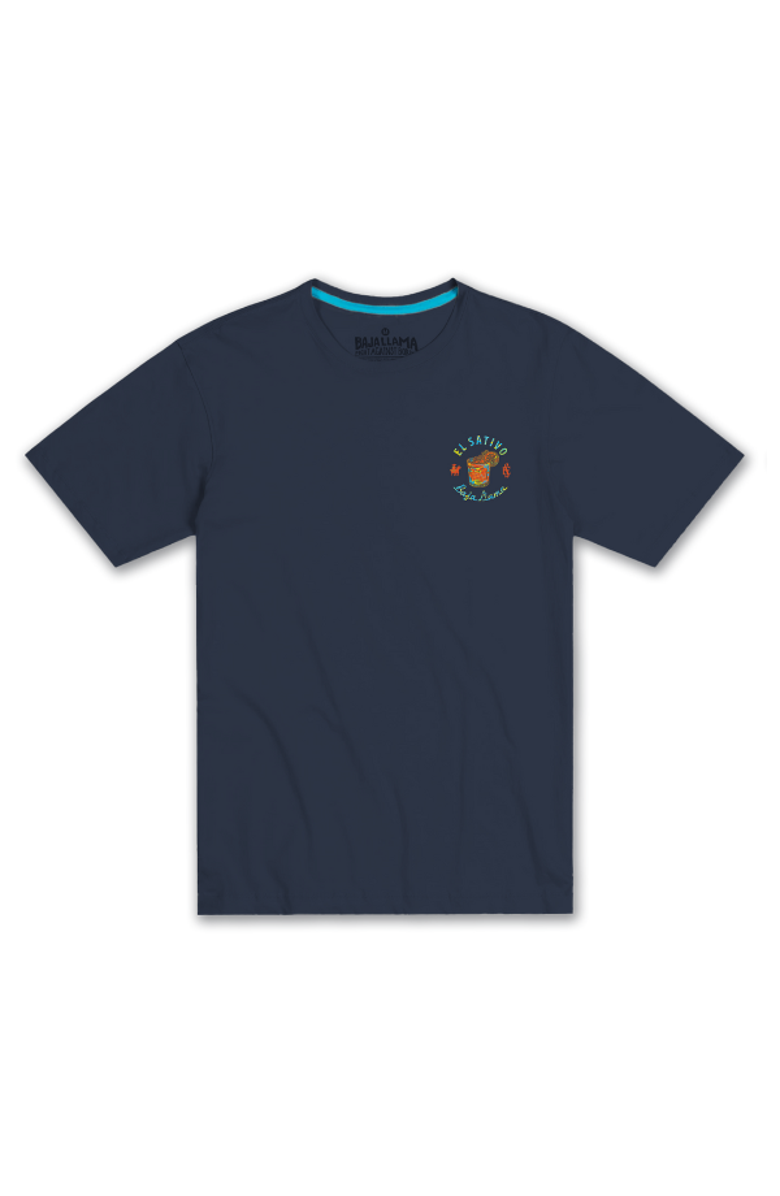 Baja Llama EL SATIVO - PRIMO GRAPHIC TEE, Main, color, Navy