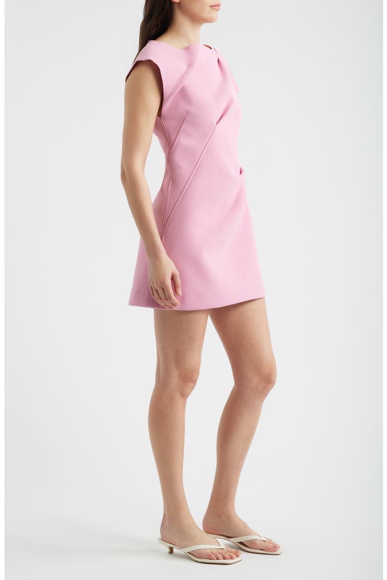 Fencott Crepe Minidress, Alternate, color, MUSK PINK