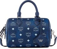 MCM Small Ella Boston Bag in Visetos