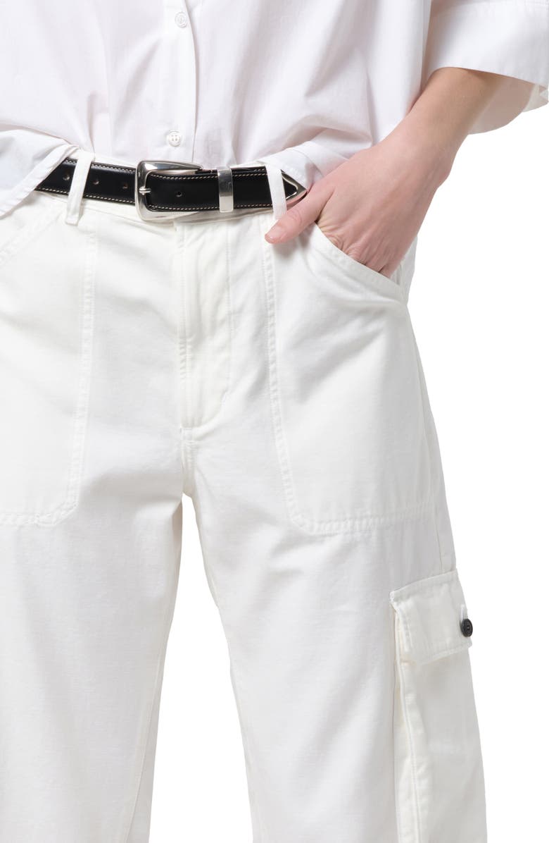 Citizens of Humanity Thassos Twisted Seam Ankle Utility Pants, Alternate, color, Pashmina Off White