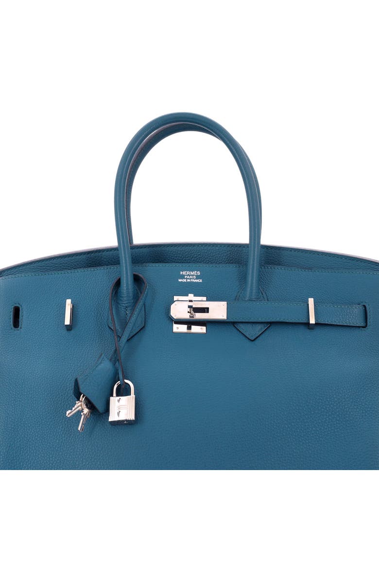 Pre-Owned Hermes Birkin Handbag Blue Togo with Palladium Hardware 35, Alternate, color, Cobalt