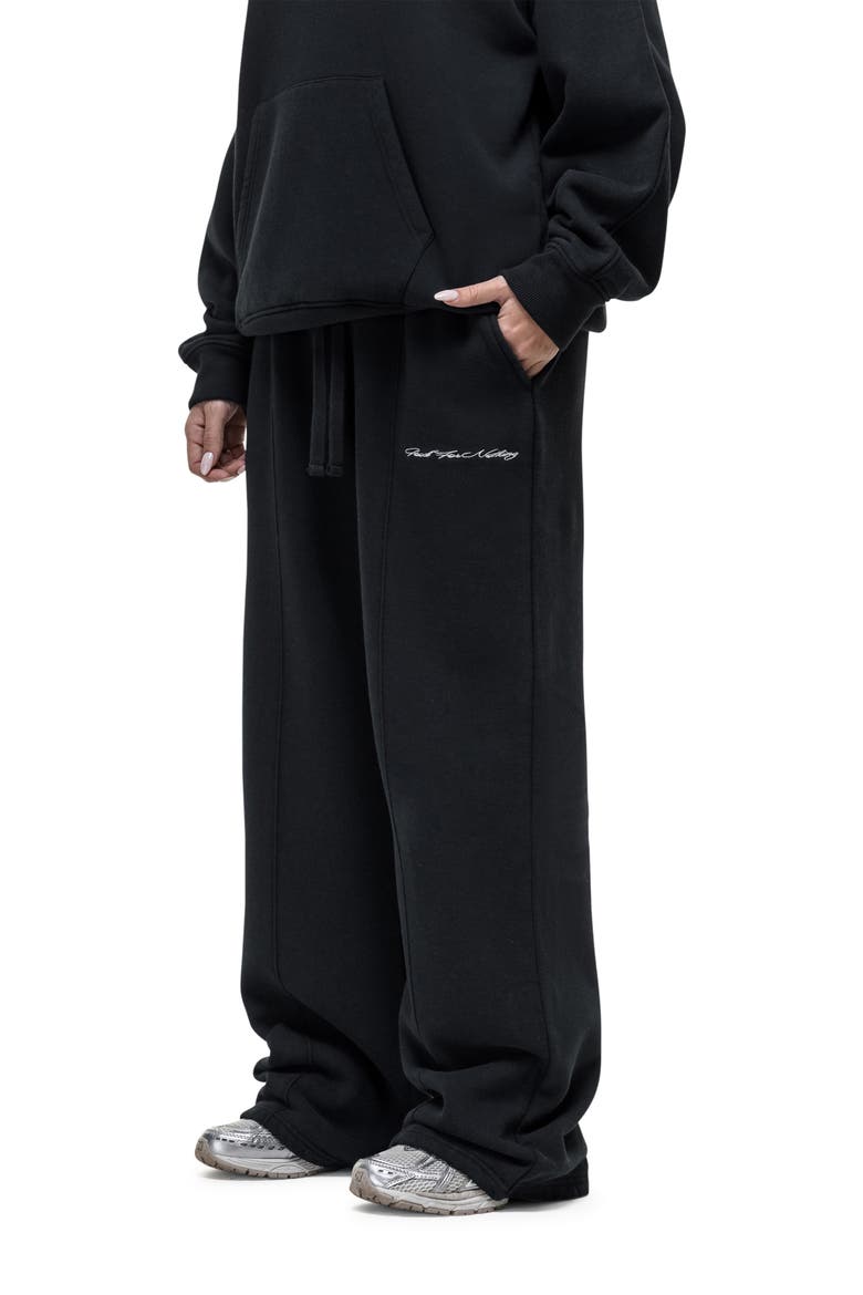 Scribble Black Relaxed Joggers, Alternate, color, Black