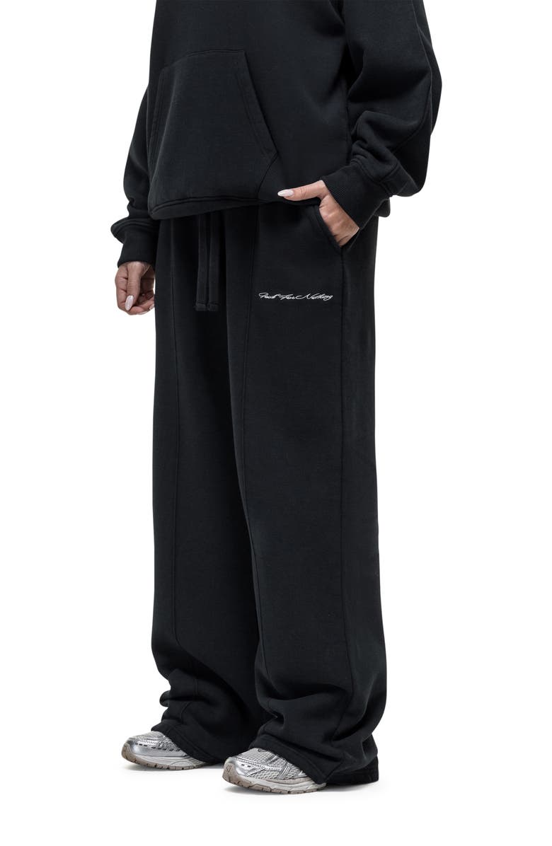 Good For Nothing Scribble Black Relaxed Joggers, Alternate, color, Black