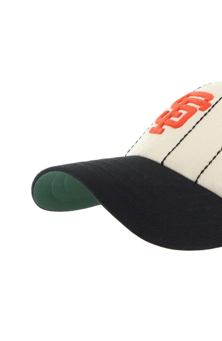 '47 Men's '47 x Rawlings Natural/Black San Francisco Giants Pinstripe Clean Up Adjustable Hat, Alternate, color, Natural