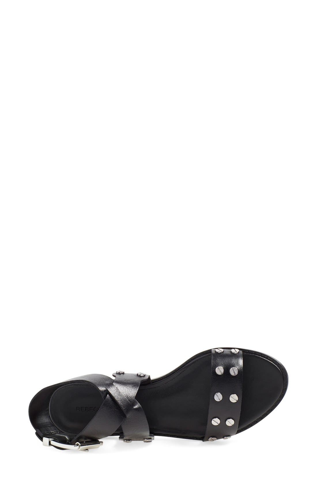 Rebecca Minkoff 'Stam' Studded Ankle Strap Sandal, Alternate, color, 