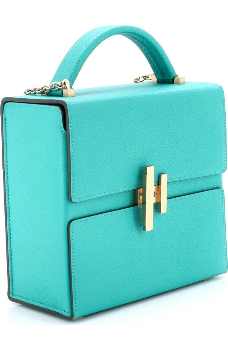 Pre-Owned Hermes Cinhetic Top Handle Bag Epsom, Alternate, color, Vert Verone