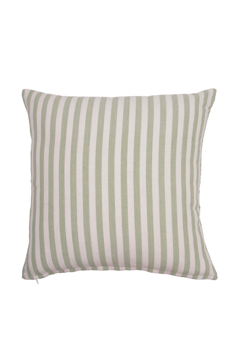 C&F Home Botanical Forest Reversible Striped Graphic Print Woven Throw Pillow, 18" x 18", Alternate, color, Green