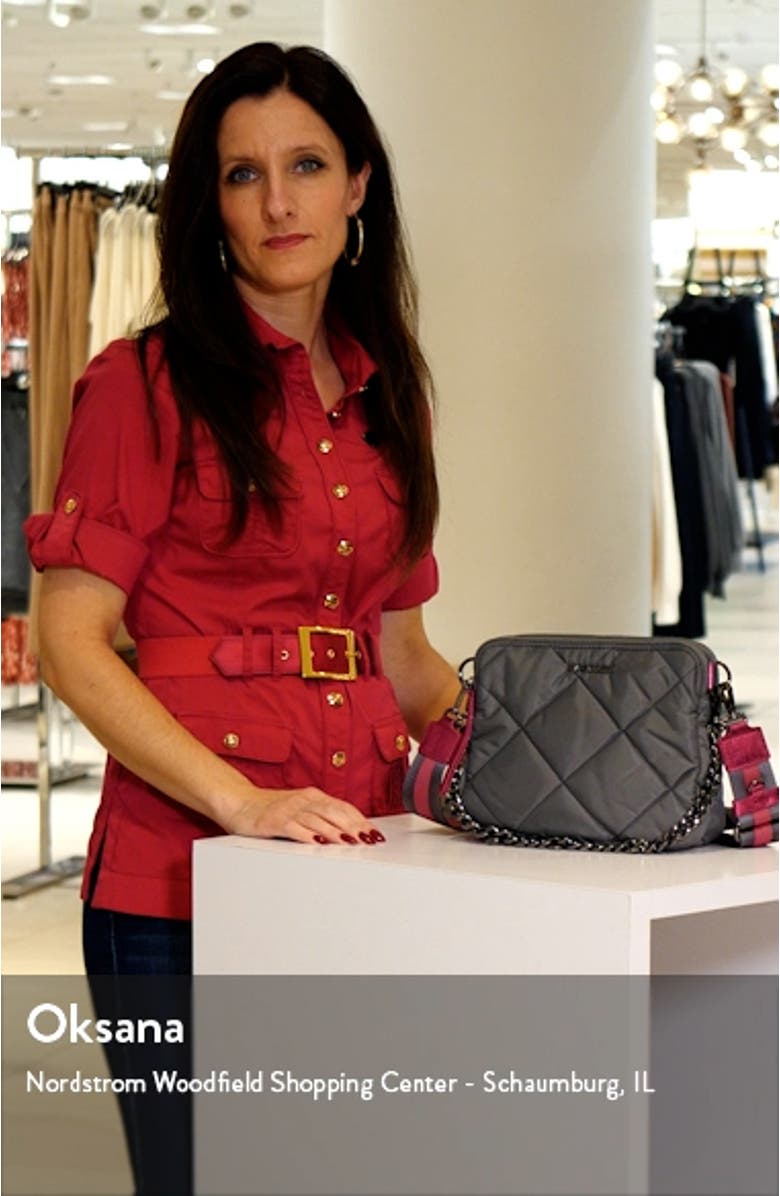 Bowery Quilted Nylon Crossbody Bag, sales video thumbnail
