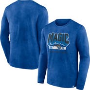 FANATICS Men's Fanatics Branded Heather Royal Orlando Magic Front Court Press Snow Wash Long Sleeve T-Shirt