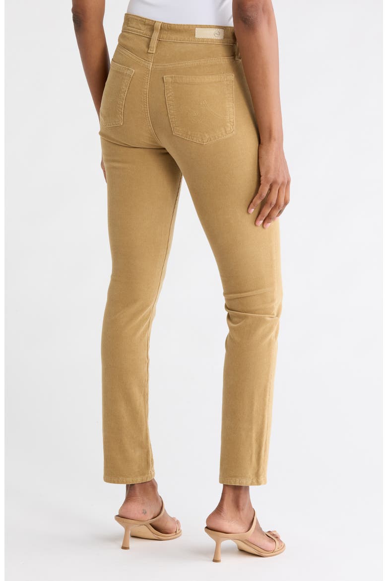 Mari High Waist Slim Ankle Straight Leg Corduroy Pants, Alternate, color, VINTAGE KHAKI