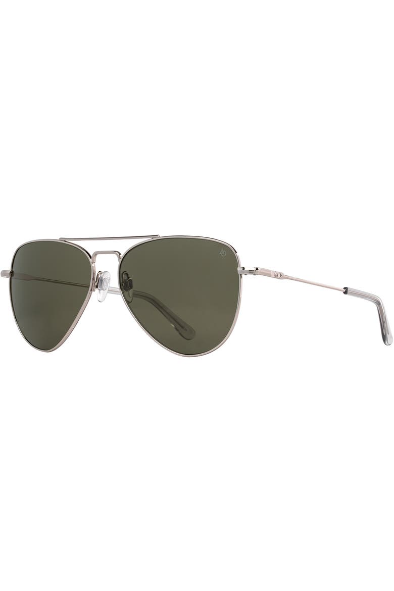 Fletcher 59mm Aviator Nylon Non Polarized, Main, color, Silver - GNN