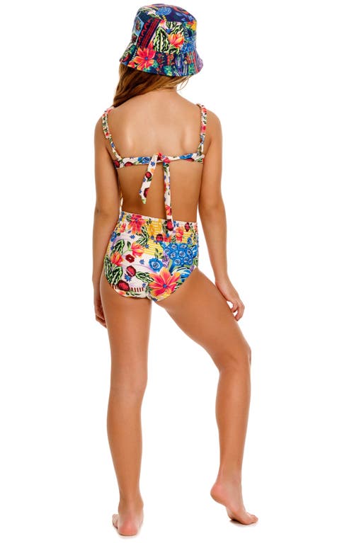 Shop Agua Bendita Kids' Zhanna Citrus Two-piece Swimsuit