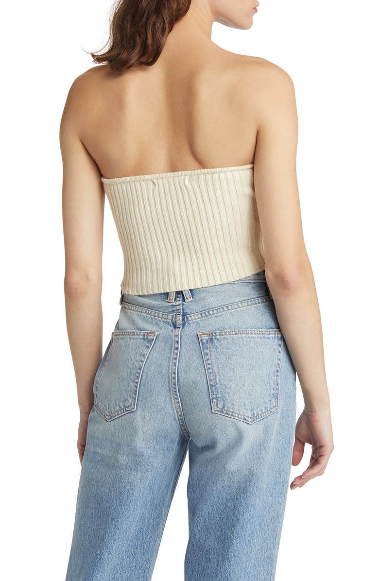 Lulus Twice the Love Rib Knit Tube Top & Bolero, Alternate, color, 