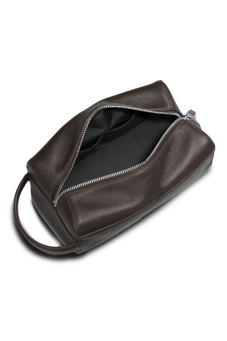 Canfield Pebbled Leather Travel Kit, Alternate, color, ESPRESSO