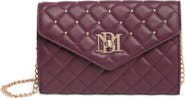 Badgley Mischka Collection Diamond Quilt Convertible Crossbody Bag