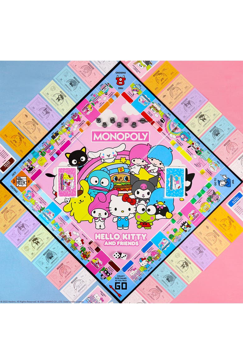 Hello Kitty & Friends Strategy Board Game, Alternate, color, Multicolored