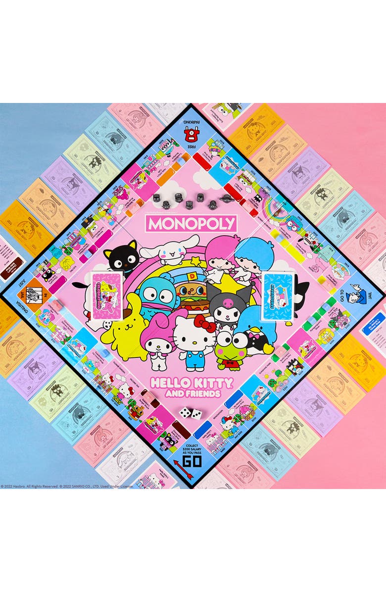 Monopoly Hello Kitty & Friends Strategy Board Game, Alternate, color, Multicolored