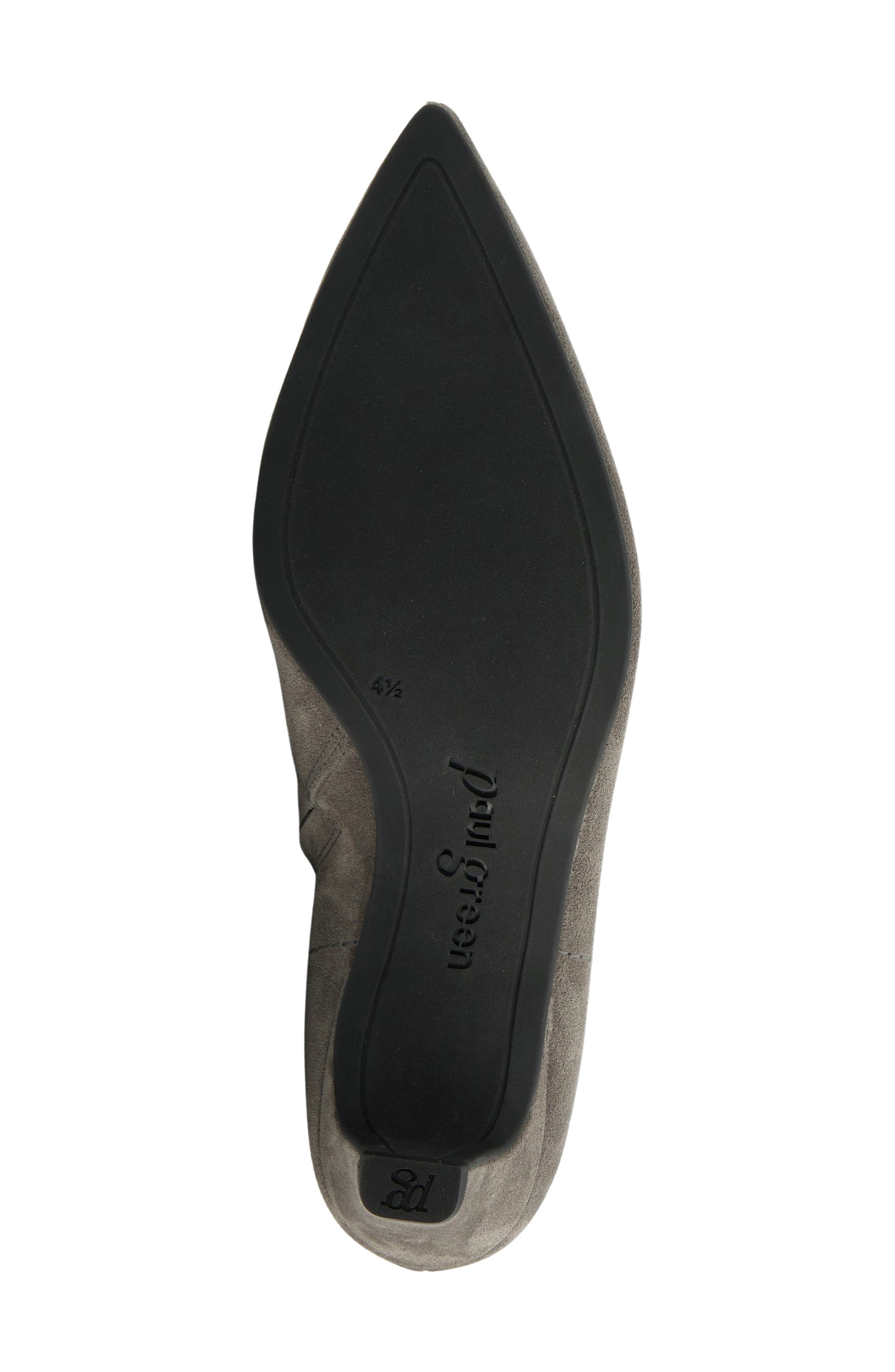 Ciara Pointed Toe Kitten Heel Bootie, Alternate, color, GREY SUEDE
