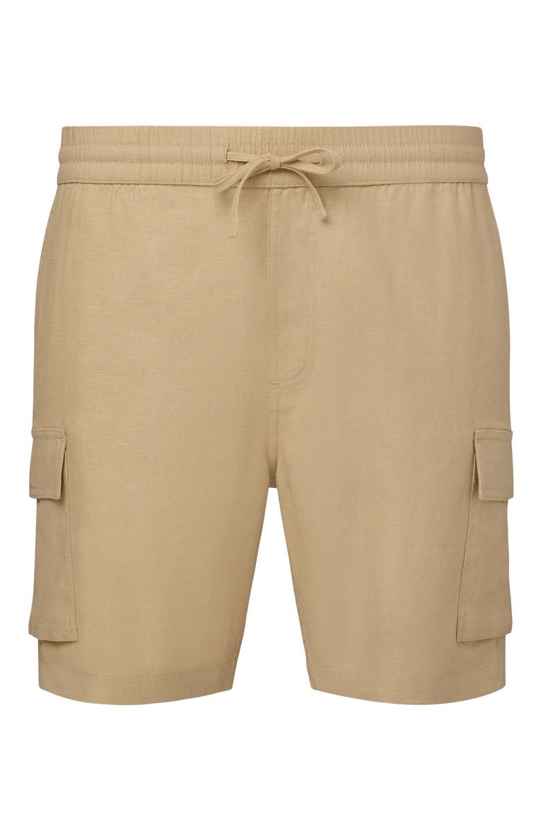 Onia Stretch Linen Pull-on Cargo Short, Alternate, color, 
