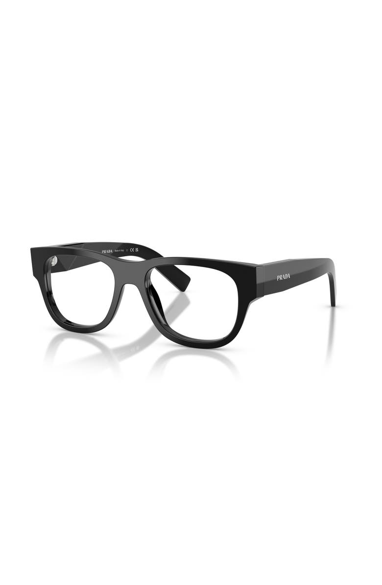 Prada 51mm Square optical glasses, Main, color, Black