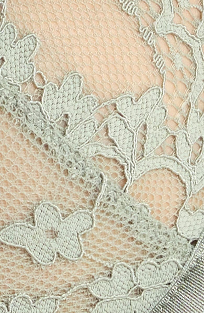Hunkemöller Daisy Lace Underwire Bra, Alternate, color, Iceberg Green