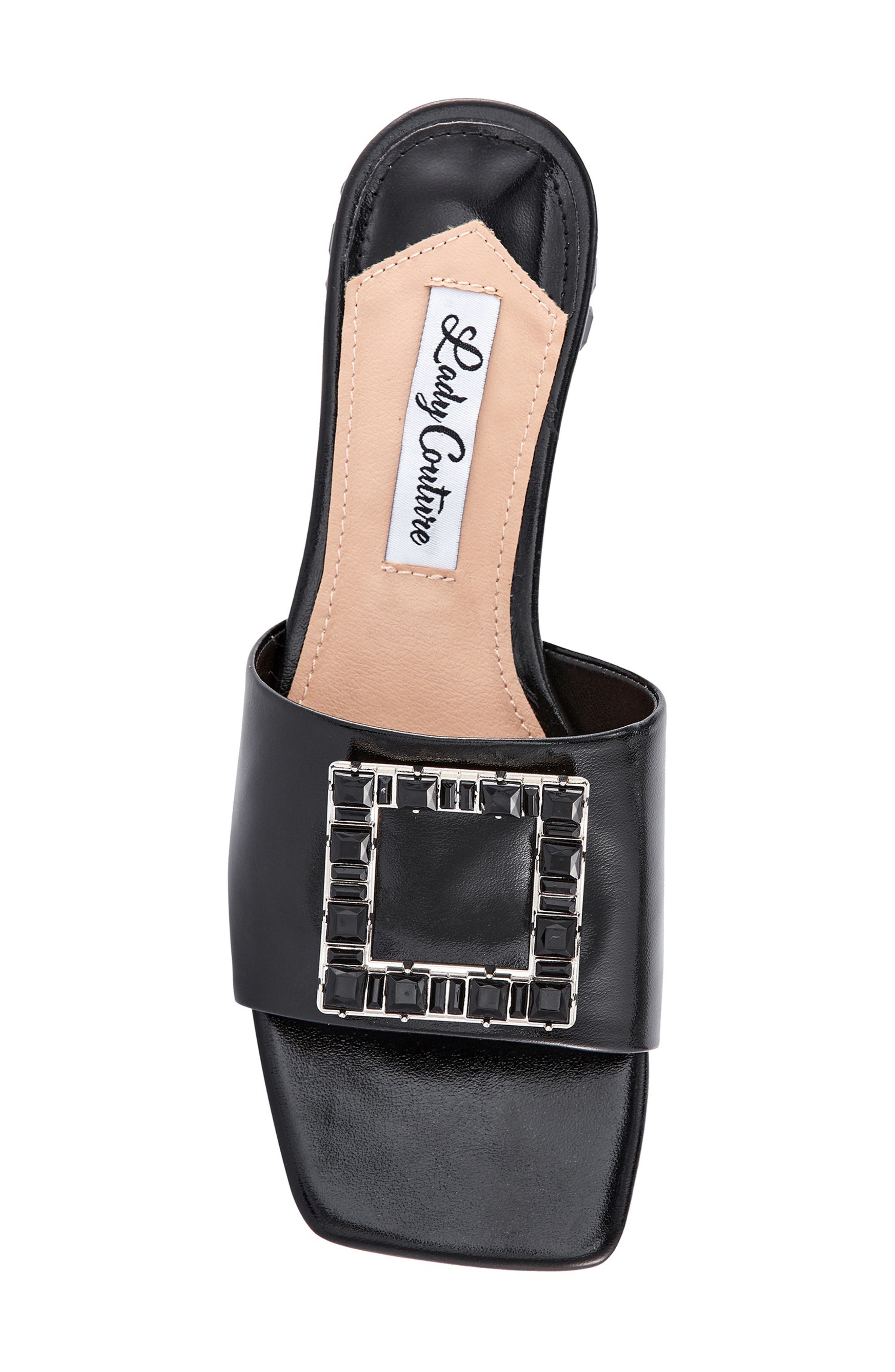 LADY COUTURE Amorenr Sandal, Alternate, color, Black