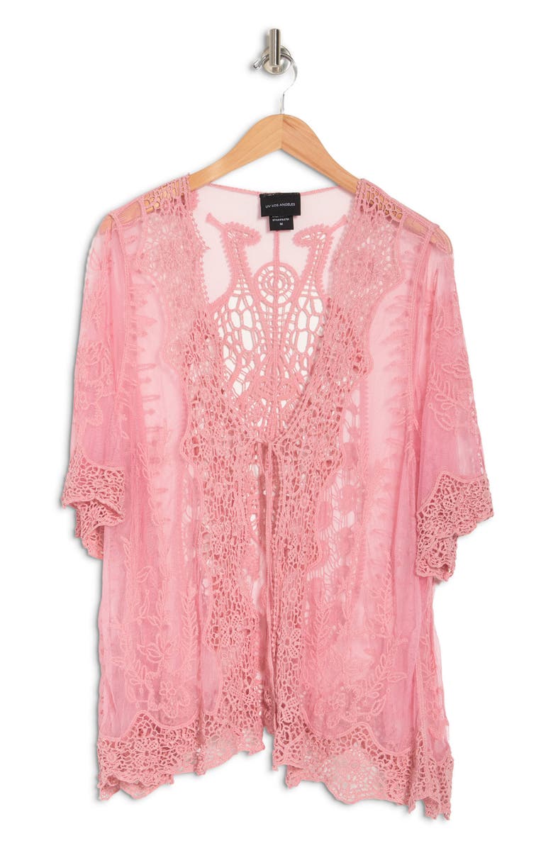 Forgotten Grace Lace Tie Front Topper, Alternate, color, 