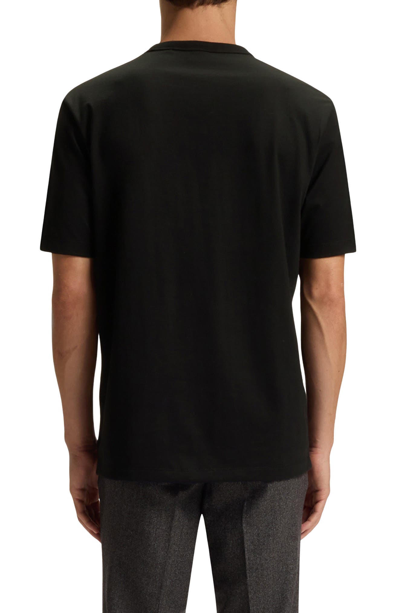 Taut Solid Cotton Logo T-Shirt - image 2